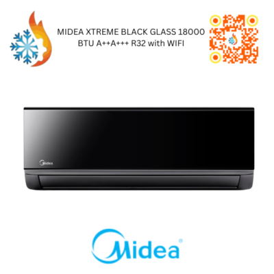 MIDEA XTREME BLACK GLASS 18000 BTU A++A+++ R32 with WIFI